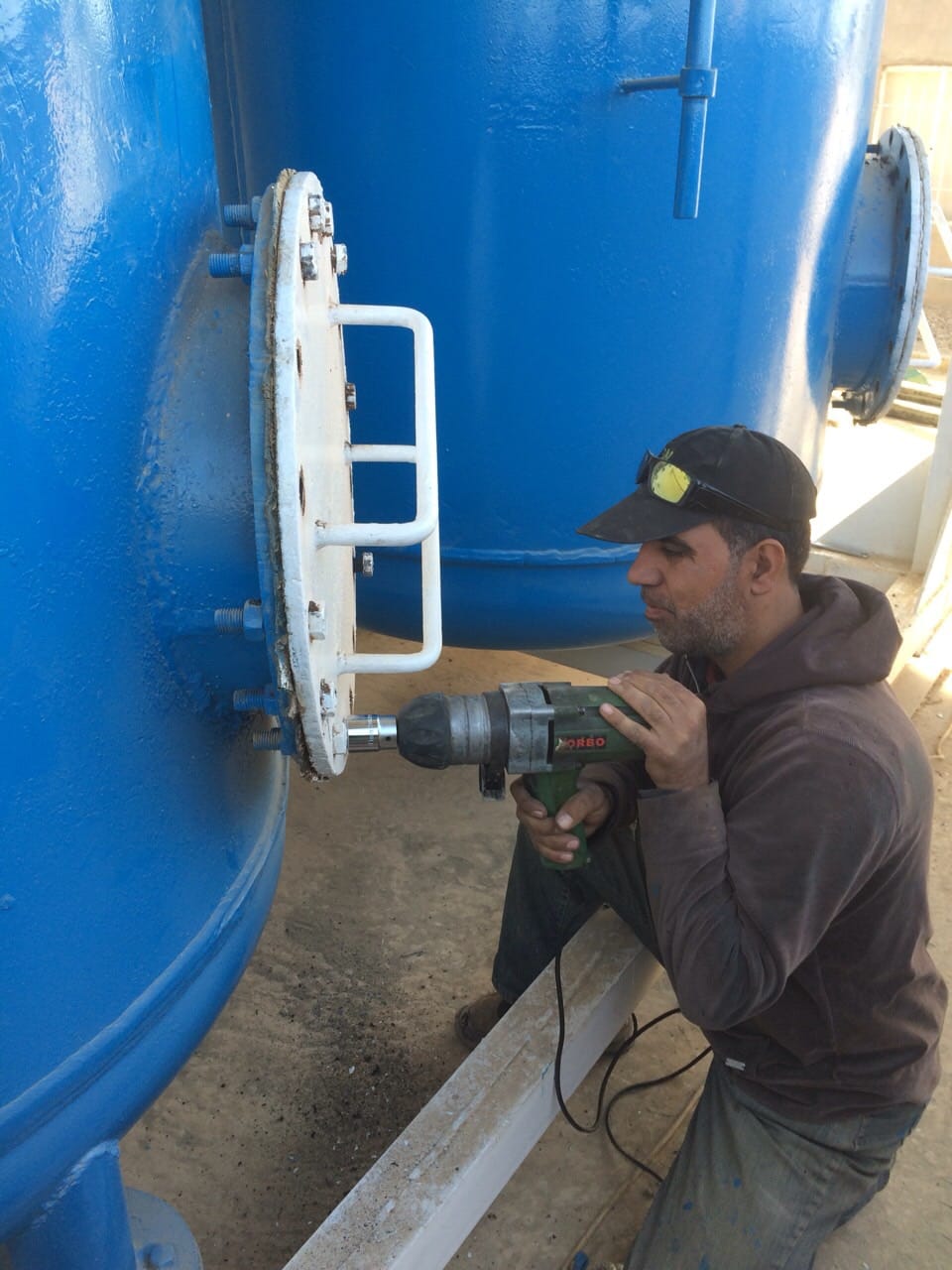 Water treatment installation